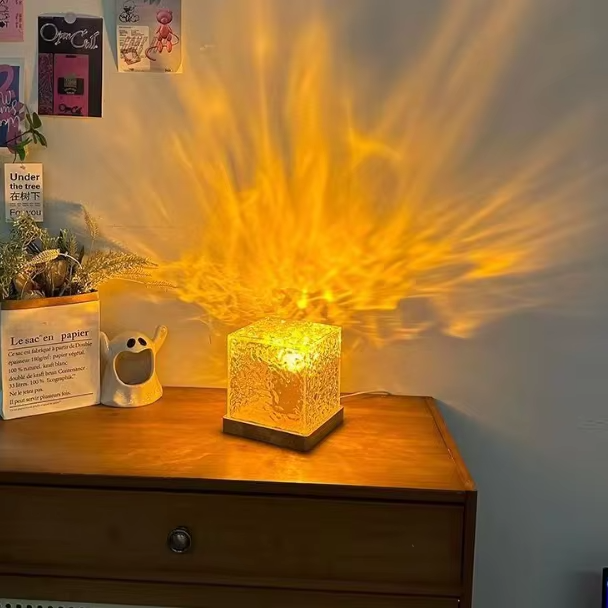 VibeCube-Ocean Wave Crystal Lamp