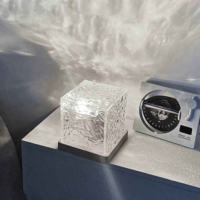VibeCube-Ocean Wave Crystal Lamp